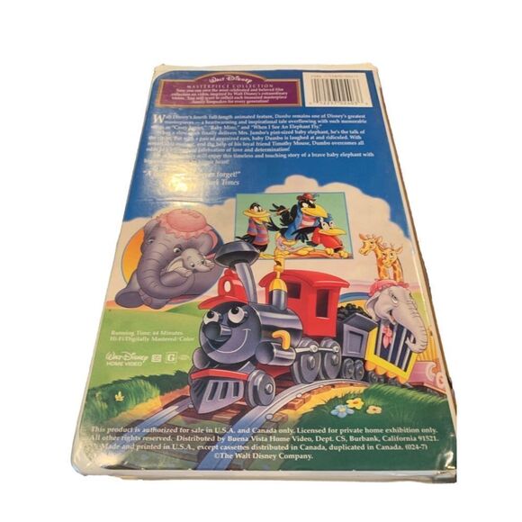 Disney Movie VHS Tape - Dumbo - Picture 2 of 5